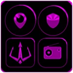 Logo of Black and Purple Icon Pack android Application 